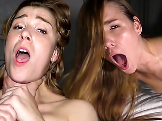 Alexis Crystal starring in intense deepthroat cumshot experience.